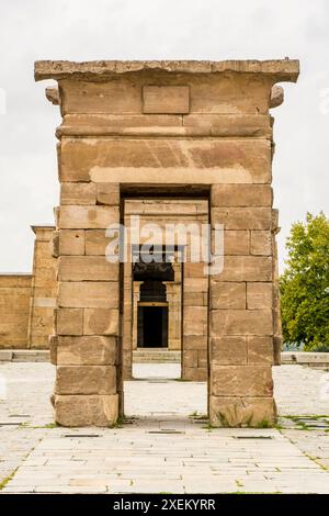 The Egyptian Nubian Templo De Debod (temple Of Debod) In Cuartel De La 