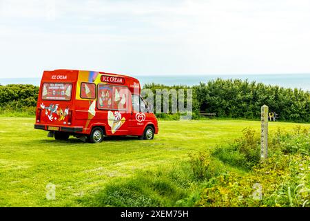 A stroll through the harbour town of Hastings and the beautiful seafront - Sussex - United Kingdom Stock Photo