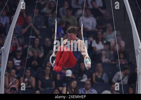 June 27, 2024: Gymnast Alex Diab during the 2024 U.S. Olympic Trials ...