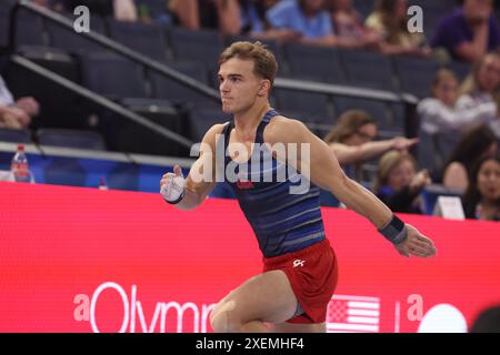 June 27, 2024: Gymnast Curran Phillips during the 2024 U.S. Olympic ...