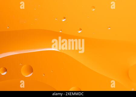 Orange abstract design with gradient colors and bubble shapes Stock Photo