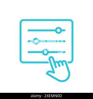 Control panel icon. Isolated on white background. From blue icon set. Stock Vector