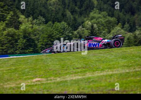 Spielberg, Austria. 28th June, 2024. Pierre Gasly (FRA) - Alpine F1 Team - Alpine A524 - Renaultduring Free Practice 1 of Formula 1 Qatar Airways Austrian Grand Prix 2024, RedBull Ring, Spielberg, Austria 28th June 2024 Credit: Sipa USA/Alamy Live News Stock Photo