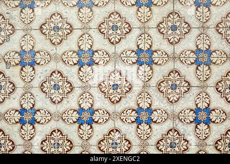 Lisbon, Portugal. Traditional Portuguese Azulejo ceramic tiles. Stock Photo