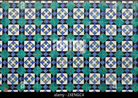 Lisbon, Portugal. Traditional Portuguese Azulejo ceramic tiles. Stock Photo