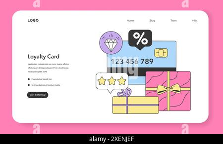 Loyalty card. Customer privilege for a discount. Commercial program for ...
