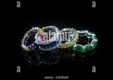 Close up of beautiful luxury jewelry Stock Photo