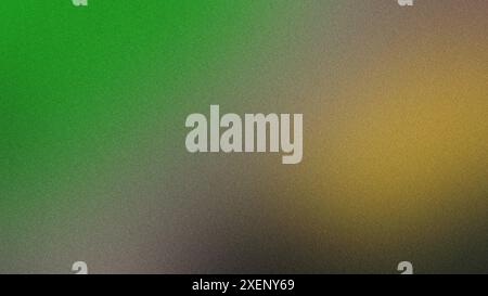Abstract background with a grainy texture, featuring a gradient of green, yellow, and gray tones Stock Photo