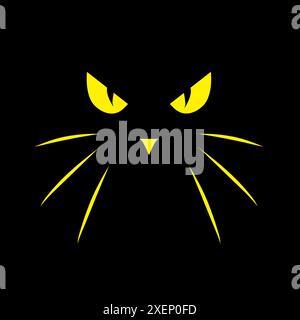 Happy Halloween Background vector illustration. Spooky monster poster design Stock Vector