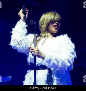 gabrielle Preforming at the  at the In It Together Festival, Margam, Port Talbot Stock Photo