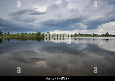 Mozambique, Zambezia, Zambezi River Stock Photo