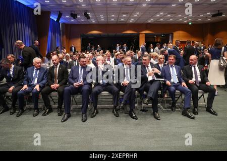 Dubrovnik, Croatia. 29th June, 2024. Croatian Prime Minister Andrej Plenkovic attend seventeenth edition of the Dubrovnik Forum international conference in Dubrovnik, Croatia on June 29, 2024. Photo: Matija Habljak/PIXSELL Credit: Pixsell/Alamy Live News Stock Photo