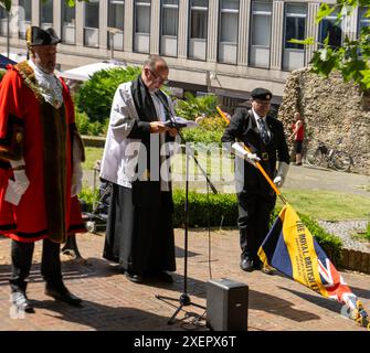 9th Brentwood Essex 29th Jun 2024 Armed Forces Day service Brentwood Essex Credit: Ian Davidson/Alamy Live News Stock Photo