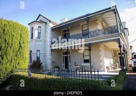 Dungog town centre, Coolalie home built in 1895 grand victorian architecture in the town centre, New South Wales,Australia Stock Photo