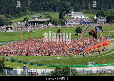 Spielberg, Austria. June 29th 2024. Formula 1 Quatar Airlines Austrian Grand Prix at Red Bull Ring, Austria. Pictured: Circuit atmosphere  during Sprint  © Piotr Zajac/Alamy Live News Stock Photo