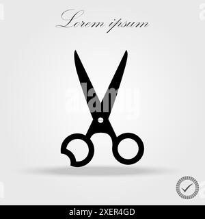 Scissors icon in trendy flat style isolated on background. Scissors icon page symbol for your web site design Scissors icon logo, app, UI. Scissors ic Stock Vector