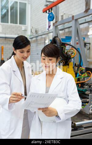 Fatronik Research Centre, San Sebastian Technological Park, Donostia, Gipuzkoa, Basque Country. Technicians in workshop Stock Photo