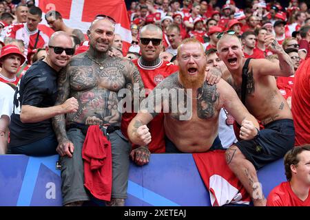 Dortmund, Germany. 29th June, 2024. Fussball UEFA EURO 2024 Achtelfinale Deutschland - Daenemark am 29.06.2024 im BVB Stadion Dortmund in Dortmund Fans/Zuschauer Daenemark Foto: Revierfoto Credit: ddp media GmbH/Alamy Live News Stock Photo