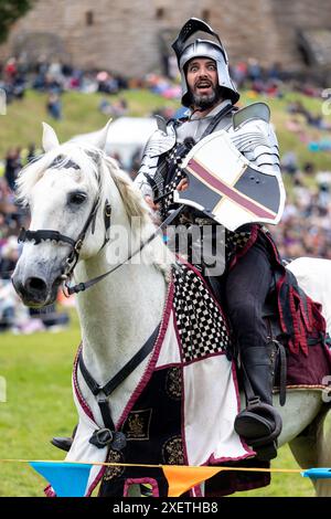 Jousting festival at Linlithgow Palace Stock Photo