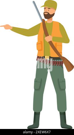 Green hunter vest icon, cartoon style Stock Vector Image & Art - Alamy