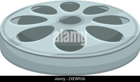 This film reel is waiting to be used for a new movie production Stock
