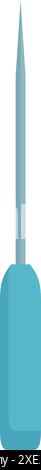 Awl tool standing on white background illustration Stock Vector