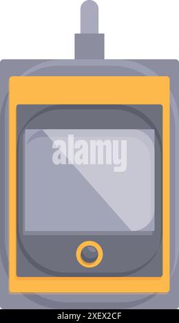Intercom system allowing residents to communicate with visitors and grant access Stock Vector