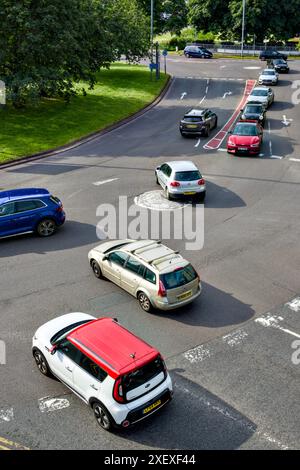 Plough Roundabout Known as the Magic Roundabout, Hemel Hempstead, Hertfordshire, England, U.K. Stock Photo