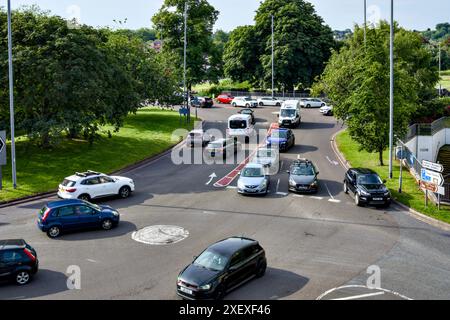 Plough Roundabout Known as the Magic Roundabout, Hemel Hempstead, Hertfordshire, England, U.K. Stock Photo