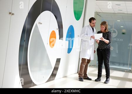 Hall, IkerChem research lab, design and synthesis of new chemical entities with therapeutic applications in oncology,  discovery and development of no Stock Photo