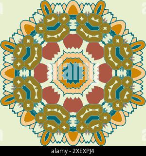 Mandalas, Ramadan kareem. Vintage decorative elements. Oriental pattern, vector illustration. Islam, Arabic, Indian turkish pakistan chinese ottoman m Stock Vector
