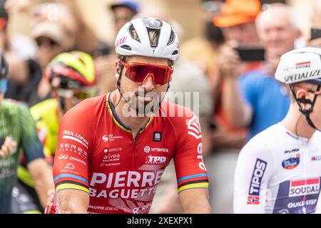 Liptovsky Mikulas, Slovakia. June 30. 2024. Peter Sagan is waiting at ...