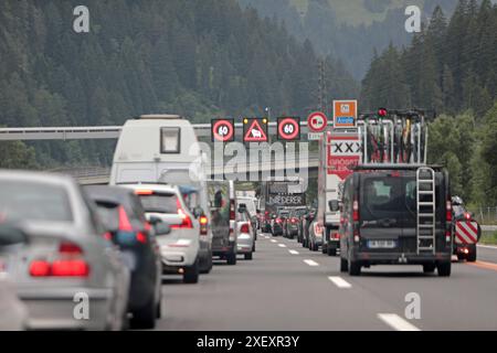 Traffic jam before the Gotthard Tunnel, Switzerland Stock Photo - Alamy