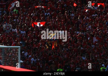 Berlin, Germany. 29th June, 2024. Switzerland fans Football/Soccer : 'UEFA European Championship Germany 2024' Round of 16 match between Switzerland 2-0 Italy at the Olympiastadion in Berlin, Germany . Credit: Mutsu Kawamori/AFLO/Alamy Live News Stock Photo