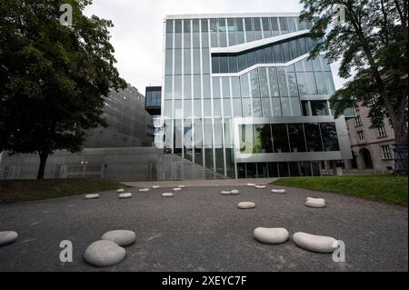 Dutch Embassy Building Berlin Building Exterior of the Dutch Embassy & Consulate General, Klosterstrasse, Berlin, Germany, designed by Architect Rem Koolhaas and opened in 2004. PRYES Berlin Klosterstrasse Berlin Germany Copyright: xGuidoxKoppesxPhotox Stock Photo