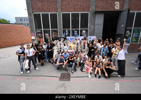 Munich, Germany. 30th June, 2024. Actors and guests celebrate at the summer party of Stabil e.V X Actorsgarden as part of the Munich Film Festival. Credit: Felix Hörhager/dpa/Alamy Live News Stock Photo