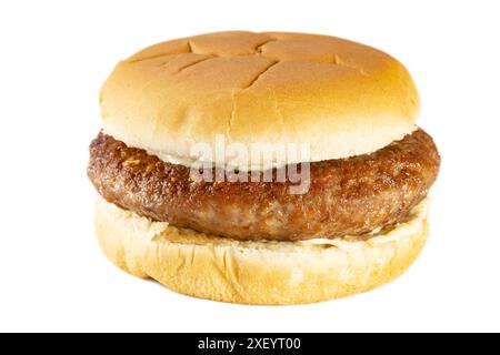 American burger isolated on white background Stock Photo