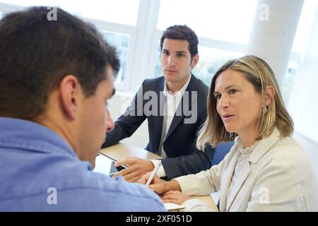 Team of business executives, Meeting, Innovation Strategies, Tecnalia Research & Innovation, Basque Country, Spain Stock Photo
