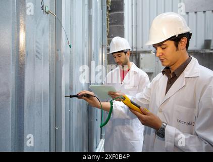 Testing Temperature For Fire Taking temperature, fire resistance test, Technology Research Center ...
