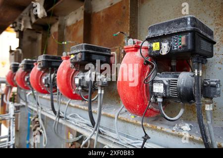 Burners, horizontal fire resistance test furnace, Technology Research Center, Tecnalia Construction, CIDEMCO-Tecnalia Research & Innovation, developme Stock Photo