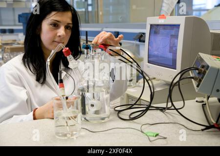 Reactors. Electrochemical Tests, Chemical laboratory of corrosion and surface and coating treatment. Fundacion Inasmet-Tecnalia. Donostia, San Sebasti Stock Photo