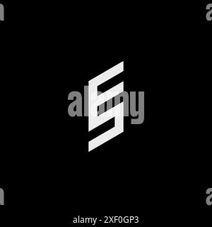 Alphabet letter ES or SE icon logo vector. Stock Vector