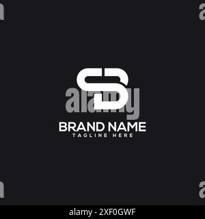 Initial BS SB Letter Logo Design Template Vector. eps Stock Vector