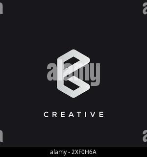 Initial letter BG logo template, GB logo vector template. Stock Vector