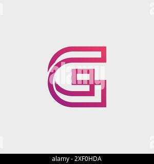 Initial Letter G Logo Template Illustration Design. Stock Vector