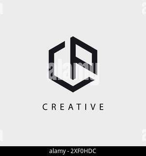 Initials C and P logo vector template. Stock Vector