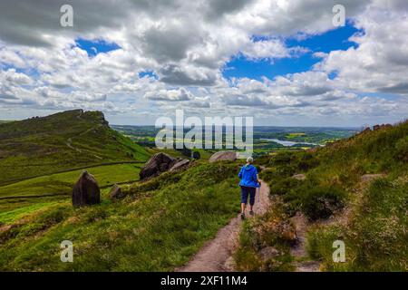 Staffordshire moors in the south-west Peak District, Staffs, near Leek Stock Photo