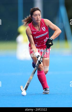 Oi Hockey Stadium Main Pitch, Tokyo, Japan. 30th June, 2024. Miki Kozuka (JPN), JUNE 30, 2024 - Hockey : SOMPO JAPAN CUP 2024, International Friendly Match between Japan - South Korea at Oi Hockey Stadium Main Pitch, Tokyo, Japan. Credit: Yohei Osada/AFLO SPORT/Alamy Live News Stock Photo