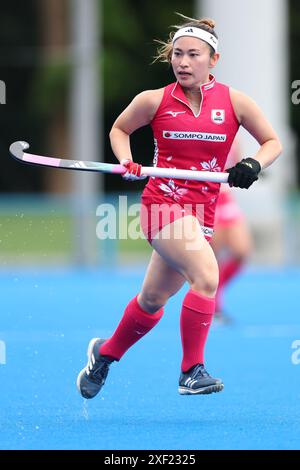 Oi Hockey Stadium Main Pitch, Tokyo, Japan. 30th June, 2024. Hazuki Nagai (JPN), JUNE 30, 2024 - Hockey : SOMPO JAPAN CUP 2024, International Friendly Match between Japan - South Korea at Oi Hockey Stadium Main Pitch, Tokyo, Japan. Credit: Yohei Osada/AFLO SPORT/Alamy Live News Stock Photo