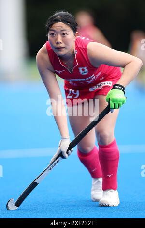 Oi Hockey Stadium Main Pitch, Tokyo, Japan. 30th June, 2024. Sakurako Omoto (JPN), JUNE 30, 2024 - Hockey : SOMPO JAPAN CUP 2024, International Friendly Match between Japan - South Korea at Oi Hockey Stadium Main Pitch, Tokyo, Japan. Credit: Yohei Osada/AFLO SPORT/Alamy Live News Stock Photo